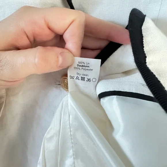 J.Crew Schoolboy Blazer Size 100% Linen - Picture 5 of 6